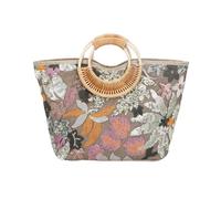 WLLJYSJZL Sac fourre-tout tissé brodé à paillettes pour femme élégant d'été plage sac à main à bandoulière avec poignée en bambou pour les vacances, vert