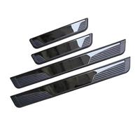 WLLLLa 4 Pièces Garnitures De Seuil Portière Voiture pour HR-V III 2024 2023 2022 2021,Anti-Coup de Pied Anti-Rayures Pédale Antidérapant Accessoires,A-Black