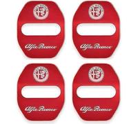 WLLLLa Couvercle de Serrure de Porte de Voiture en Acier Inoxydable pour Alfa Romeo Mito,Accessoires de décoration de couvertures de Protection,A/Red