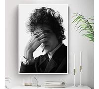 WLLLO Bob Dylan fumeur affiche musique star affiche rétro mur, Sans cadre 50 * 70cm
