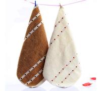 WLLLO Pur Cotton, grande écharpe carrée, serviette pour enfants Blue Red, petite serviette portative, deux pièces, chaque riz brun a un 33X33Cm.