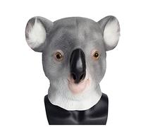 WLLLTY Masque de koala réaliste pour Halloween, cosplay, fête, déguisement, animal en latex