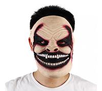 WLLLTY Masque d'Halloween Fiend Masque d'Halloween Halloween Carnaval Fête Cosplay Démon effrayant Accessoires en latex Réglable Élastique, Taille unique