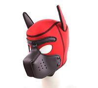 WLLLTY Masque d'Halloween pour chien - Sexy - Costume de cosplay - Masque complet rembourré en latex - Amovible
