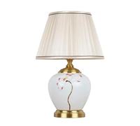 WLLWHF lampe de table Lampe de chevet en céramique, lampe de chevet for chambre à coucher, lampe de chevet for chambre à coucher, salon, lampe de lecture(A)