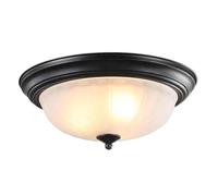 WLLWHF Plafonnier rustique minimaliste rétro for couloir, balcon, plafonnier encastré for vestiaire, balcon, chambre à coucher(Black,28cm)