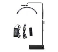 WLLWMYLY Lampe demi-lune d'esthéticienne, lampe d'extension de cils, convient pour la beauté, les sourcils, les tatouages et les soins du visage et de la peau, (Noir, 36 watts)