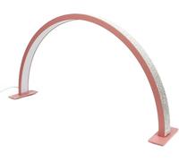 WLLWMYLY Lampe demi lune onglerie, Trois types de lumière réglableslampe demi lune, Pour la beauté, les cils, les ongles, les lèvres, les tatouages (Couleur rose, 40cm)