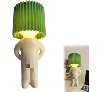 WLLWMYLY Lampe rigolote, Lampes créatives petit homme timide, Veilleuse de chevet Naughty Boy Eye Care, Lampe de table Home Decor, beau cadeau pour la chambre à coucher, (Fruit Vert)