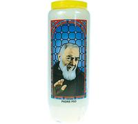 WLM Neuvaine Padre Pio | 9 jours de combustion, Hauteur 18 cm, Poids 525 g