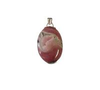 WLM Pendentif cabochon en rhodochrosite