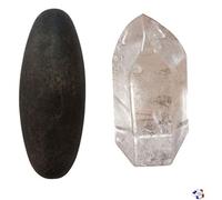 WLM Pointe Cristal de Roche + Shiva Lingam Noir
