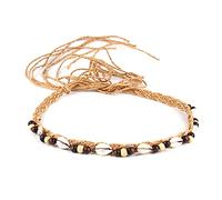 WLNEXT Bandes de chapeau de paille pour chapeau de conque, bandes de perles, bandes de chapeau pour chapeau et chapeaux Kaki