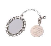 WLNEXT Bouquet de mariée Photo Charm Pendentif Parure Mémoire, Silver