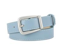 WLNEXT Ceinture PU avec boucle ardillon en métal longueur réglable ceinture femme fille jeans robes jupe manteau décors ceinture bleu ciel