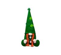 WLNEXT Poupée naine en Peluche avec Feuilles Vertes, trèfles Faits à la Main, Parfait pour Noël et d ' Exposition à la Maison pour Les admirateurs Irlandais