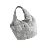 WLNEXT seau moderne pour femmes, à main brodé élégant, conception à entrée rapide, sacs à poignée supérieure pour les navetteurs et les acheteurs Women ' s Embroidery Handbag