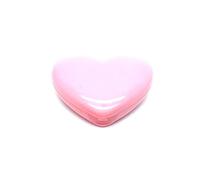WLngtv 1 boîte de maquillage rose en forme de cœur pour fard à paupières avec rouge à lèvres poudre conteneurs distributeur - format voyage