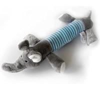 WLngtv Gray Elepant Jouet couineur interactif pour animal domestique en peluche froissé pour chiens de petite et moyenne taille