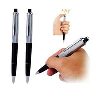 WLngtv Lot de 2 stylos de choc en argent, articles de farce surprenants intéressants, légers, choquants, pratiques, pour jeux de fantaisie en plein air et jeux de gag