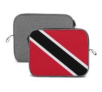 Wlntrophic Housse pour ordinateur portable 13", motif drapeau de la Trinité-et-Tobago, flocon de neige