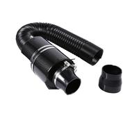 WLNWERDPKK Durite Turbo Kit D'induction d'alimentation Froide Fiber Carbone Course Universelle Boîte Filtre D'admission d'air avec Ventilateur Ou sans Tuyau Intercooler(with Fan)