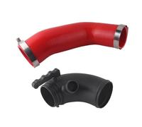 WLNWERDPKK Durite Turbo pour S3 pour A3 8V pour TT pour TTS Gen3 1.8T 2.0T EA888 Voiture Turbo Entrée Sortie Mise À Niveau Tuyaux Tubes D'admission Silencieux Supprimer Tuyau Intercooler(Red Hose)