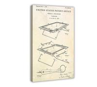 WLQZFRWV Poster sur toile avec inscription « Trampoline 1958 » Brevet - Sports Athletic Invention - Décoration pour chambre à coucher, bureau, chambre - Cadeau - 50 x 75 cm