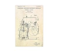 WLQZFRWV Poster sur toile Brevet 1935 - Motif invention de cuisine - Pour chambre à coucher, bureau, chambre - Cadeau - 30 x 45 cm