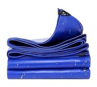 WLRHGl Bâche de Protection Multi-usages, 0.5 x 5 m Bâche Imperméable, Indéchirable et Multi-Usage avec Œillets en Métal pour Remorque, Camionnette, Bateau, Jardin, Bois, Foin WLR010, Bleu