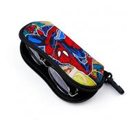 WLStore Étui à lunettes Spider-Man pour enfants - Housse souple légère et résistante - Motif Marvel Spiderman - Protection lunettes garçon - Accessoire école ou voyage
