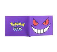 WLStore Portefeuille Fantôme Violet ecto Style Anime - Portefeuille Homme avec Compartiments Cartes et Billets - Porte Carte Compact Résistant - Accessoire Fans Animation et Jeux