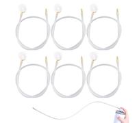 wlsvega 6 PièCes Rallonge pour Buse de PulvéRisation - Rallonge pour Buse AéRosol - Rallonge Bombe AéRosol Blanches - Rallonge 60 cm,Convient Aux Bombes AéRosols et Aux Outils de Peinture