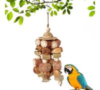 wlsvega Jouet Perroquet,Jouet Perroquet Gris du Gabon,MatéRiaux Naturels