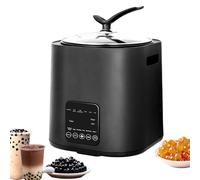 WLSYX Cuiseur À Perles De Tapioca Professionnel, Machine À Bulles Automatique avec Panneau Numérique Et Sonde De Température, Capacité De 9 L, Cuve Intérieure Antiadhésive, Chauffage Uniforme