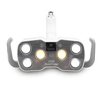 WLSYX Lampe d'examen Dentaire chirurgicale à LED, 9 W, sans Ombre, avec 6 Ampoules LED et écran Tactile LCD, Angle de Rotation Libre et luminosité réglable, pour examens, Diagnostics et interventions