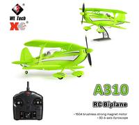 WLtoys - avion télécommandé A310, moteur sans balais 3D/6G avec Gyroscope, double ailes, avion à quatre canaux, jouet pour garçon, cadeau, 2026 A310 4CH Green