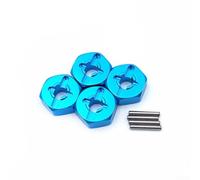 WLtoys Scale RC Car Alloy Wheel Hub Upgrade with 7 Turn to 12mm Coupling, Engineered for Durable Use and Large Model Compatibility (B)