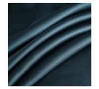 WLTYSM Drap Housse Drap-Housse en Soie de mûrier, Quatre Coins avec Bande élastique, Housse de Matelas, Drap de lit de Couleur Unie (Color : Dark Blue, Size : 140x190x25cm)