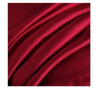 WLTYSM Drap Housse Drap-Housse en Soie de mûrier, Quatre Coins avec Bande élastique, Housse de Matelas, Drap de lit de Couleur Unie (Color : Red, Size : 180x200x25cm)