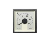 WLUAYITC Ampèremètre analogique, entrée 4-20 mA, DC 10 A-600 A, Classe 1,5, pointeur Grand Angle 240 degrés(100A 4-20mA)