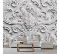 Wlujhia Papier Peint Impression 3d Fleur 500x280 cm Motif Floral Photo Mural Décoration Revêtement Mural Poster Tableaux Muraux pour Cuisine Salon et Chambre