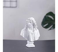 WLVG Buste Figurine Statue, Mini Molière Tête Statue Résine Plâtre Sculputure Comédie Acteur Figure Statue Classique Figurine Décor pour Peinture-D 15x11cm (6x4inch)