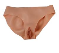 WLXFF Camel Toe Control Panty, InséRable Culotte en Silicone Travestie éPaississement des Hanches Peut Espionner Et InséRer pour Drag Cosplay