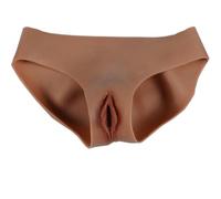 WLXFF Camel Toe Control Panty, InséRable Culotte en Silicone Travestie éPaississement des Hanches Peut Espionner Et InséRer pour Drag Cosplay