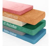 WLXFF Coussin Banc De Taille PersonnaliséE, Coussin De Baie VitréE Coussin De Banc à Fond AntidéRapant, Coussin De Banc Patio, pour Banc De Mobilier Terrasse,10CM