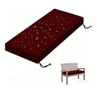 WLXFF Coussin Banc Mobilier de Jardin Imperméable Antidérapant, Mousse Haute Densité 5 cm, Housse Stable pour Balancelle Hollywood et Bancs Extérieurs