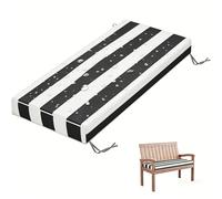 WLXFF Coussin Confort Extérieur 5 cm Épais, Imperméable, Fond Antidérapant avec Rubans, pour Banc, Balcon, Terrasse et Jardin