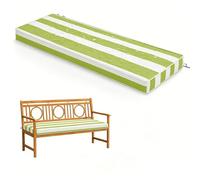 WLXFF Coussin d'Assise pour Banc 2/3 Places, rayé Imperméable Antidérapant, 5cm Épais, Housse Détachable Lavable, Déco pour Terrasse Entrée Balcon