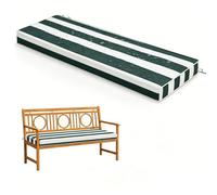 WLXFF Coussin d'Assise pour Banc 2/3 Places, rayé Imperméable Antidérapant, 5cm Épais, Housse Détachable Lavable, Déco pour Terrasse Entrée Balcon